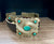 American Darling Square Turquoise Concho Leather Belt