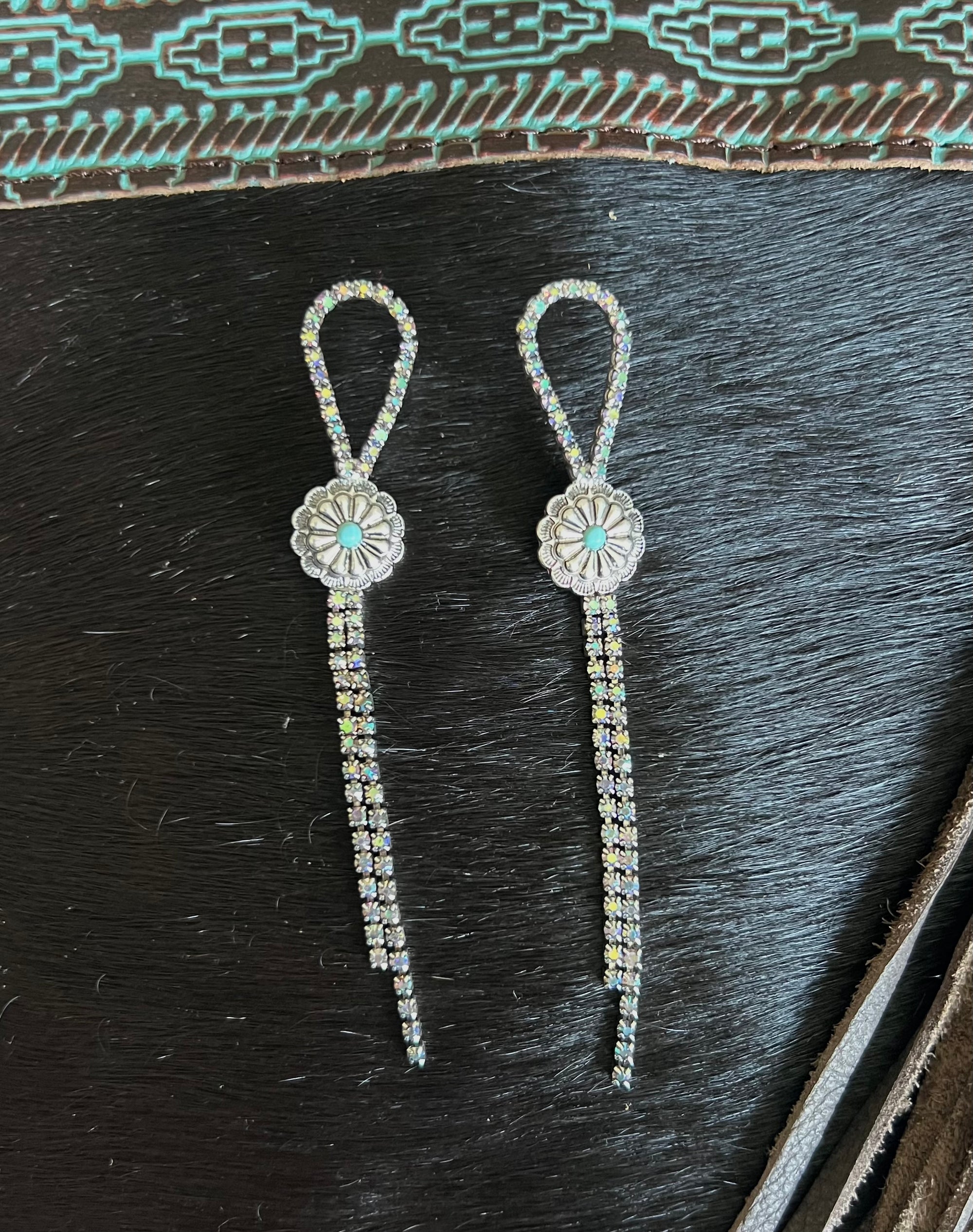 Lariat Concho Earrings